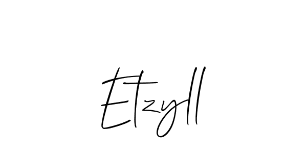 Also we have Etzyll name is the best signature style. Create professional handwritten signature collection using Allison_Script autograph style. Etzyll signature style 2 images and pictures png