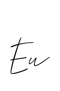 This is the best signature style for the Eu name. Also you like these signature font (Allison_Script). Mix name signature. Eu signature style 2 images and pictures png