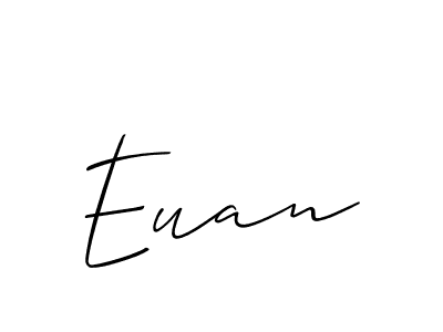 Use a signature maker to create a handwritten signature online. With this signature software, you can design (Allison_Script) your own signature for name Euan. Euan signature style 2 images and pictures png