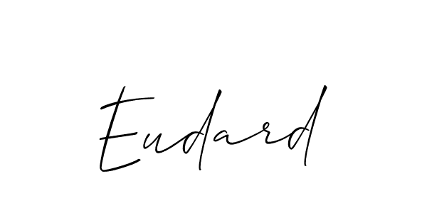 How to make Eudard name signature. Use Allison_Script style for creating short signs online. This is the latest handwritten sign. Eudard signature style 2 images and pictures png