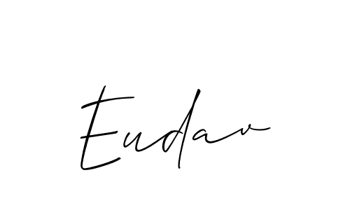 You should practise on your own different ways (Allison_Script) to write your name (Eudav) in signature. don't let someone else do it for you. Eudav signature style 2 images and pictures png