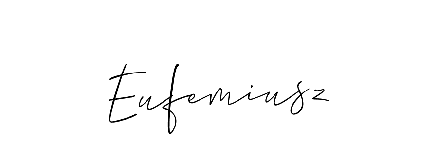 Eufemiusz stylish signature style. Best Handwritten Sign (Allison_Script) for my name. Handwritten Signature Collection Ideas for my name Eufemiusz. Eufemiusz signature style 2 images and pictures png