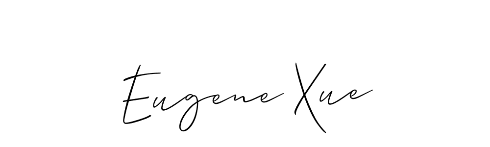 Design your own signature with our free online signature maker. With this signature software, you can create a handwritten (Allison_Script) signature for name Eugene Xue. Eugene Xue signature style 2 images and pictures png