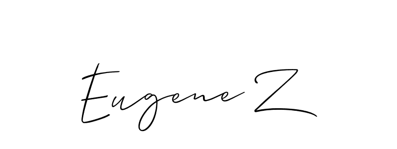 Best and Professional Signature Style for Eugene Z. Allison_Script Best Signature Style Collection. Eugene Z signature style 2 images and pictures png