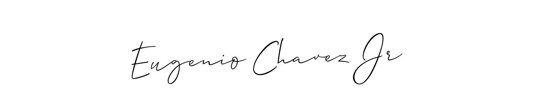 Similarly Allison_Script is the best handwritten signature design. Signature creator online .You can use it as an online autograph creator for name Eugenio Chavez Jr. Eugenio Chavez Jr signature style 2 images and pictures png