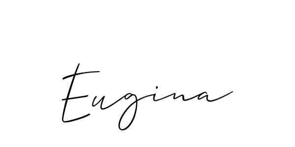 Also You can easily find your signature by using the search form. We will create Eugina name handwritten signature images for you free of cost using Allison_Script sign style. Eugina signature style 2 images and pictures png