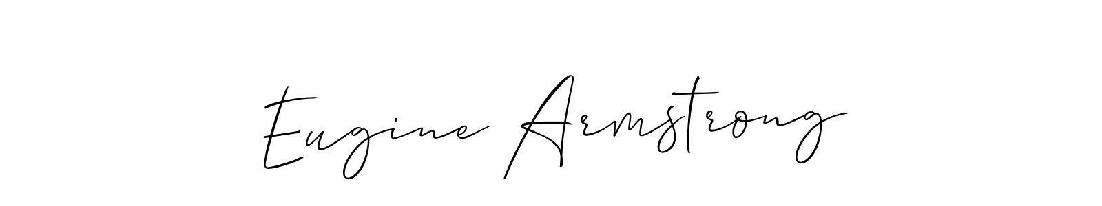 Similarly Allison_Script is the best handwritten signature design. Signature creator online .You can use it as an online autograph creator for name Eugine Armstrong. Eugine Armstrong signature style 2 images and pictures png