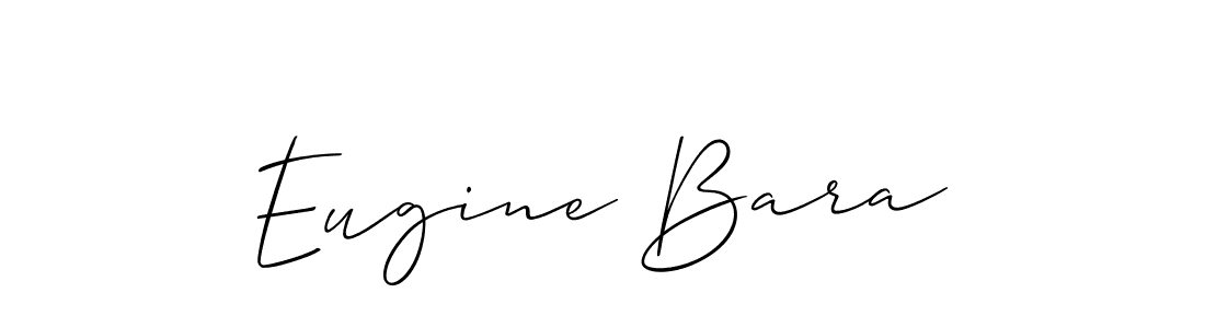 Design your own signature with our free online signature maker. With this signature software, you can create a handwritten (Allison_Script) signature for name Eugine Bara. Eugine Bara signature style 2 images and pictures png