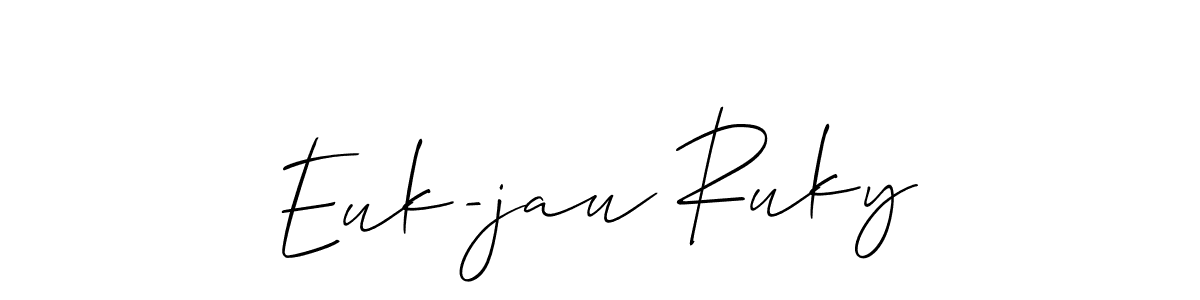 Once you've used our free online signature maker to create your best signature Allison_Script style, it's time to enjoy all of the benefits that Euk-jau Ruky name signing documents. Euk-jau Ruky signature style 2 images and pictures png