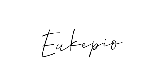 It looks lik you need a new signature style for name Eukepio. Design unique handwritten (Allison_Script) signature with our free signature maker in just a few clicks. Eukepio signature style 2 images and pictures png