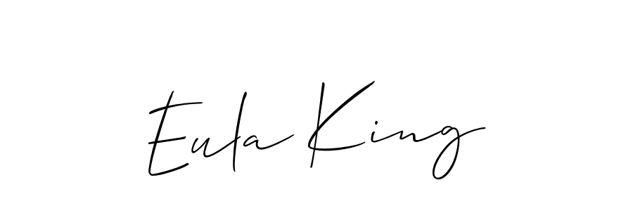 Best and Professional Signature Style for Eula King. Allison_Script Best Signature Style Collection. Eula King signature style 2 images and pictures png