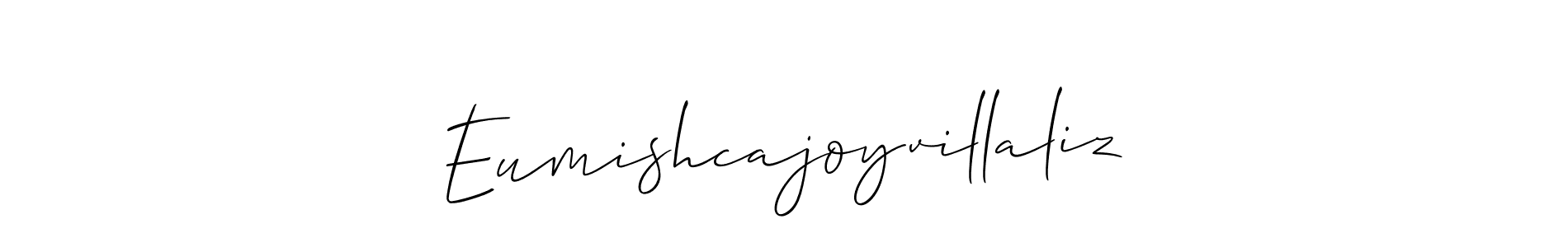 Design your own signature with our free online signature maker. With this signature software, you can create a handwritten (Allison_Script) signature for name Eumishcajoyvillaliz. Eumishcajoyvillaliz signature style 2 images and pictures png