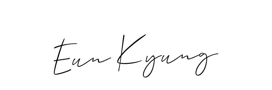 Allison_Script is a professional signature style that is perfect for those who want to add a touch of class to their signature. It is also a great choice for those who want to make their signature more unique. Get Eun Kyung name to fancy signature for free. Eun Kyung signature style 2 images and pictures png
