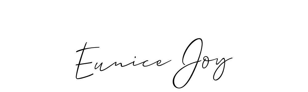 Make a short Eunice Joy signature style. Manage your documents anywhere anytime using Allison_Script. Create and add eSignatures, submit forms, share and send files easily. Eunice Joy signature style 2 images and pictures png