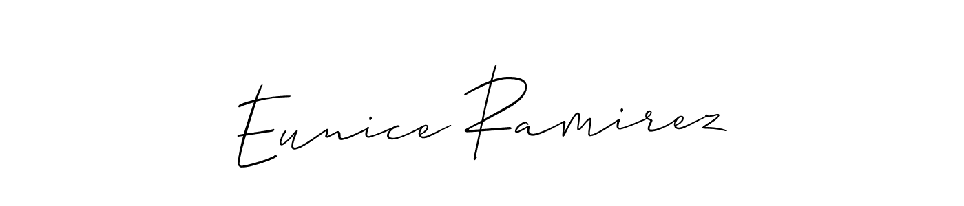 Make a beautiful signature design for name Eunice Ramirez. With this signature (Allison_Script) style, you can create a handwritten signature for free. Eunice Ramirez signature style 2 images and pictures png