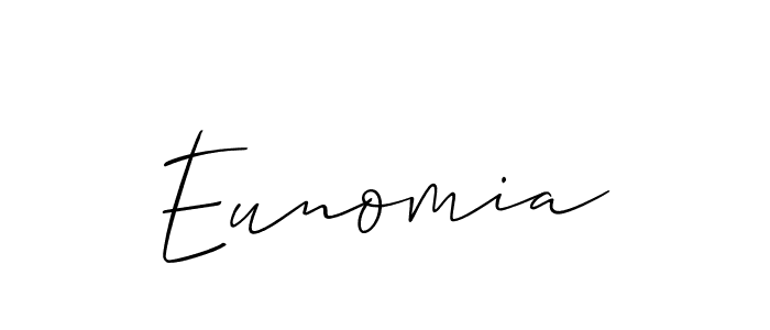 Also we have Eunomia name is the best signature style. Create professional handwritten signature collection using Allison_Script autograph style. Eunomia signature style 2 images and pictures png