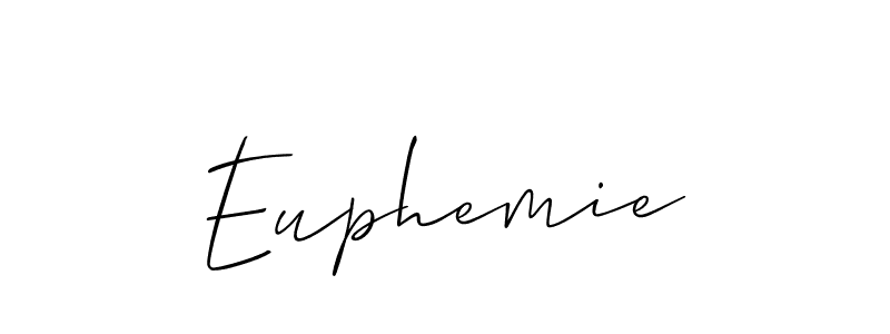 It looks lik you need a new signature style for name Euphemie. Design unique handwritten (Allison_Script) signature with our free signature maker in just a few clicks. Euphemie signature style 2 images and pictures png