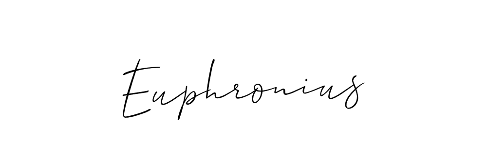 How to make Euphronius signature? Allison_Script is a professional autograph style. Create handwritten signature for Euphronius name. Euphronius signature style 2 images and pictures png