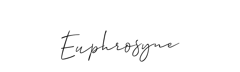 Create a beautiful signature design for name Euphrosyne. With this signature (Allison_Script) fonts, you can make a handwritten signature for free. Euphrosyne signature style 2 images and pictures png