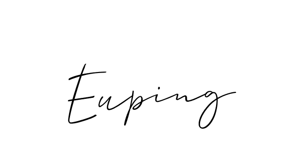 Also we have Euping name is the best signature style. Create professional handwritten signature collection using Allison_Script autograph style. Euping signature style 2 images and pictures png