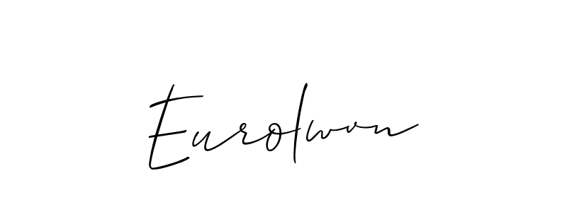 if you are searching for the best signature style for your name Eurolwvn. so please give up your signature search. here we have designed multiple signature styles  using Allison_Script. Eurolwvn signature style 2 images and pictures png