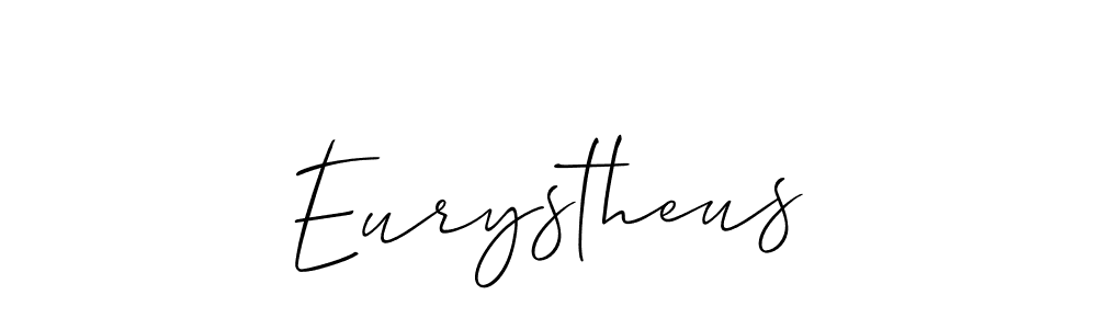 Use a signature maker to create a handwritten signature online. With this signature software, you can design (Allison_Script) your own signature for name Eurystheus. Eurystheus signature style 2 images and pictures png