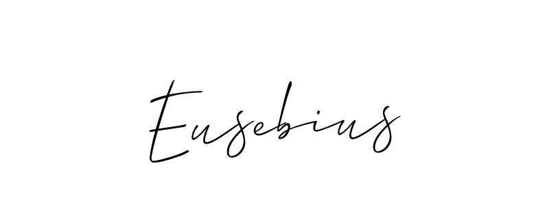 How to make Eusebius signature? Allison_Script is a professional autograph style. Create handwritten signature for Eusebius name. Eusebius signature style 2 images and pictures png