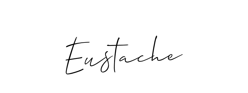 You should practise on your own different ways (Allison_Script) to write your name (Eustache) in signature. don't let someone else do it for you. Eustache signature style 2 images and pictures png