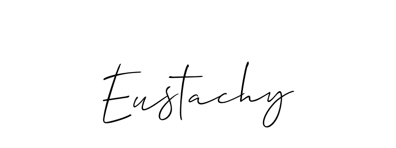 Allison_Script is a professional signature style that is perfect for those who want to add a touch of class to their signature. It is also a great choice for those who want to make their signature more unique. Get Eustachy name to fancy signature for free. Eustachy signature style 2 images and pictures png