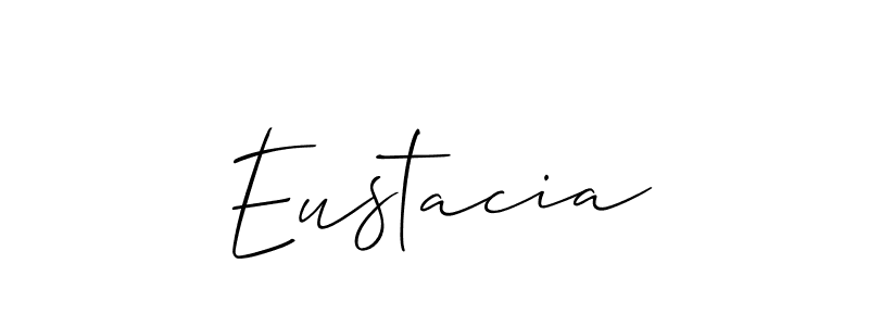 Also we have Eustacia name is the best signature style. Create professional handwritten signature collection using Allison_Script autograph style. Eustacia signature style 2 images and pictures png
