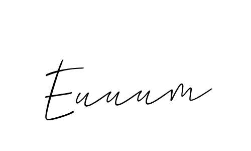 Also You can easily find your signature by using the search form. We will create Euuum name handwritten signature images for you free of cost using Allison_Script sign style. Euuum signature style 2 images and pictures png