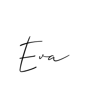 Eva stylish signature style. Best Handwritten Sign (Allison_Script) for my name. Handwritten Signature Collection Ideas for my name Eva. Eva signature style 2 images and pictures png