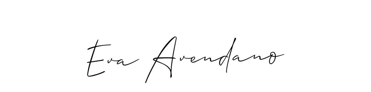 Similarly Allison_Script is the best handwritten signature design. Signature creator online .You can use it as an online autograph creator for name Eva Avendano. Eva Avendano signature style 2 images and pictures png