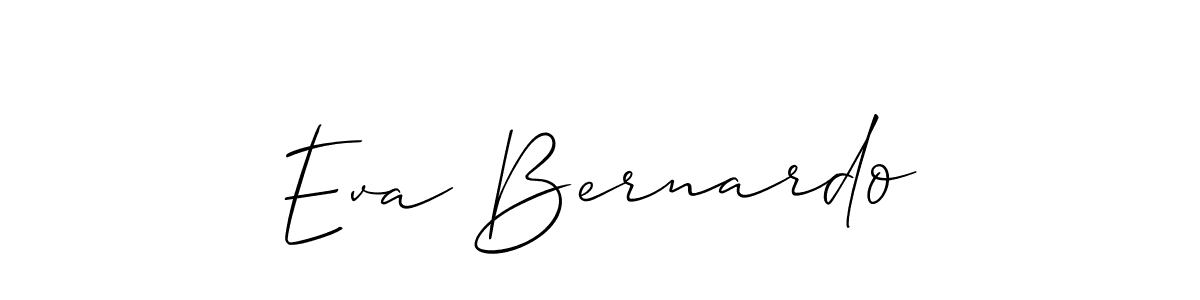 Eva Bernardo stylish signature style. Best Handwritten Sign (Allison_Script) for my name. Handwritten Signature Collection Ideas for my name Eva Bernardo. Eva Bernardo signature style 2 images and pictures png