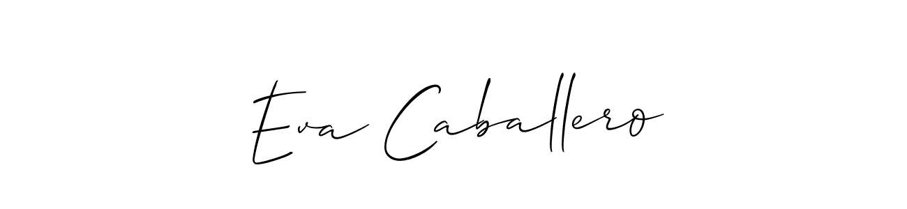 It looks lik you need a new signature style for name Eva Caballero. Design unique handwritten (Allison_Script) signature with our free signature maker in just a few clicks. Eva Caballero signature style 2 images and pictures png