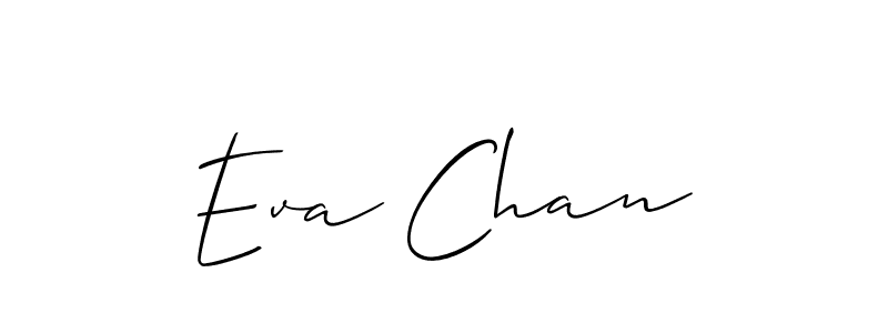 It looks lik you need a new signature style for name Eva Chan. Design unique handwritten (Allison_Script) signature with our free signature maker in just a few clicks. Eva Chan signature style 2 images and pictures png