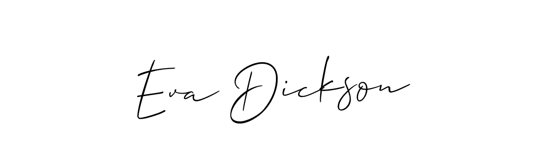 How to make Eva Dickson signature? Allison_Script is a professional autograph style. Create handwritten signature for Eva Dickson name. Eva Dickson signature style 2 images and pictures png