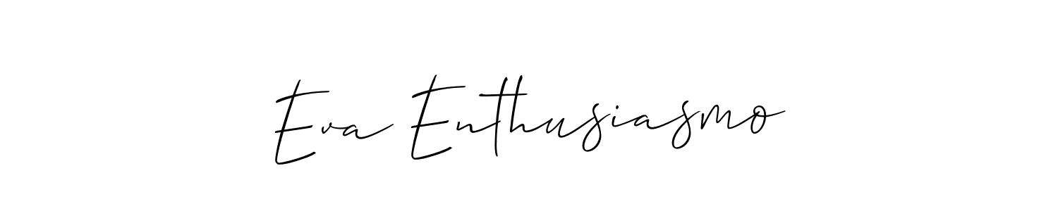 This is the best signature style for the Eva Enthusiasmo name. Also you like these signature font (Allison_Script). Mix name signature. Eva Enthusiasmo signature style 2 images and pictures png