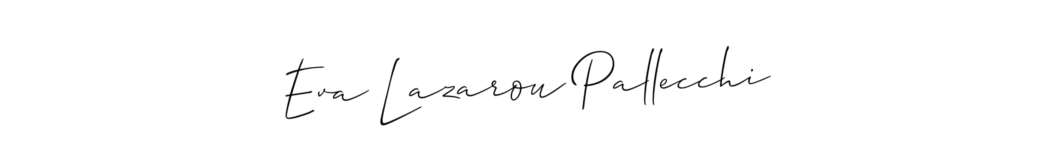 Similarly Allison_Script is the best handwritten signature design. Signature creator online .You can use it as an online autograph creator for name Eva Lazarou Pallecchi. Eva Lazarou Pallecchi signature style 2 images and pictures png