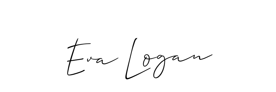 This is the best signature style for the Eva Logan name. Also you like these signature font (Allison_Script). Mix name signature. Eva Logan signature style 2 images and pictures png