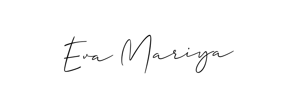 Create a beautiful signature design for name Eva Mariya. With this signature (Allison_Script) fonts, you can make a handwritten signature for free. Eva Mariya signature style 2 images and pictures png