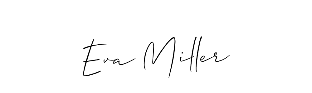 Eva Miller stylish signature style. Best Handwritten Sign (Allison_Script) for my name. Handwritten Signature Collection Ideas for my name Eva Miller. Eva Miller signature style 2 images and pictures png