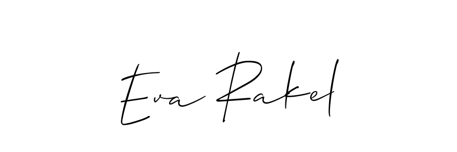 Design your own signature with our free online signature maker. With this signature software, you can create a handwritten (Allison_Script) signature for name Eva Rakel. Eva Rakel signature style 2 images and pictures png