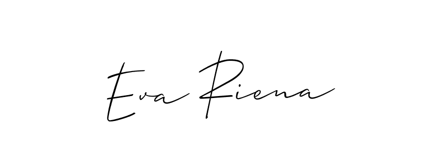 Also we have Eva Riena name is the best signature style. Create professional handwritten signature collection using Allison_Script autograph style. Eva Riena signature style 2 images and pictures png