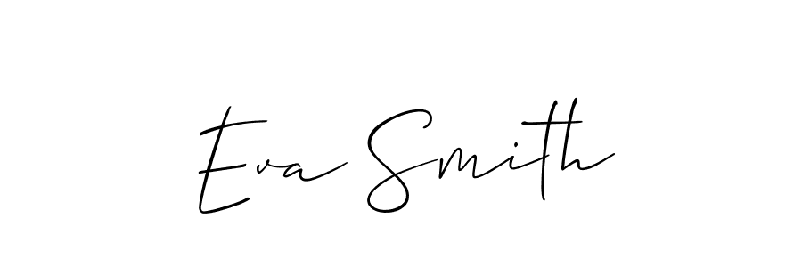 How to make Eva Smith name signature. Use Allison_Script style for creating short signs online. This is the latest handwritten sign. Eva Smith signature style 2 images and pictures png