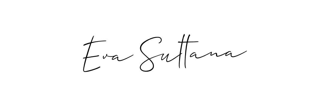 Allison_Script is a professional signature style that is perfect for those who want to add a touch of class to their signature. It is also a great choice for those who want to make their signature more unique. Get Eva Sultana name to fancy signature for free. Eva Sultana signature style 2 images and pictures png