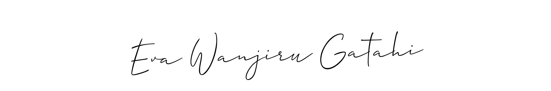 Similarly Allison_Script is the best handwritten signature design. Signature creator online .You can use it as an online autograph creator for name Eva Wanjiru Gatahi. Eva Wanjiru Gatahi signature style 2 images and pictures png