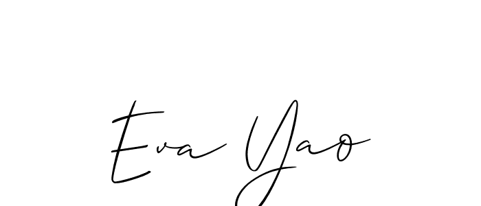 Create a beautiful signature design for name Eva Yao. With this signature (Allison_Script) fonts, you can make a handwritten signature for free. Eva Yao signature style 2 images and pictures png