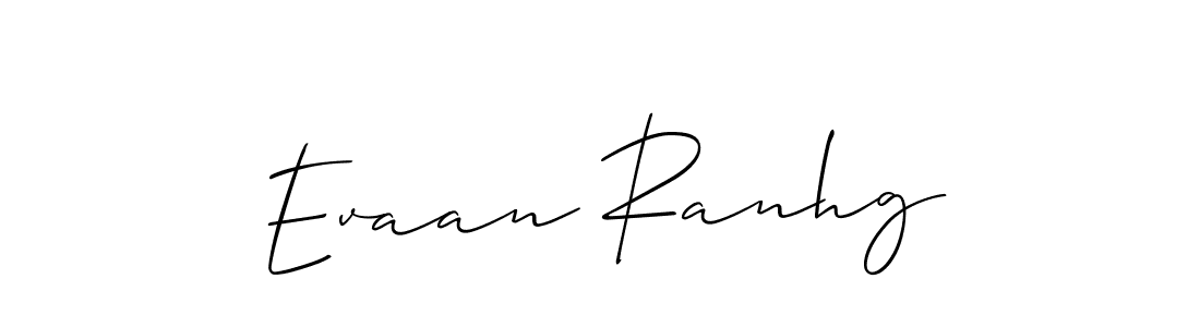 if you are searching for the best signature style for your name Evaan Ranhg. so please give up your signature search. here we have designed multiple signature styles  using Allison_Script. Evaan Ranhg signature style 2 images and pictures png
