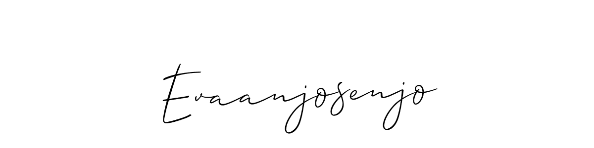 Use a signature maker to create a handwritten signature online. With this signature software, you can design (Allison_Script) your own signature for name Evaanjosenjo. Evaanjosenjo signature style 2 images and pictures png